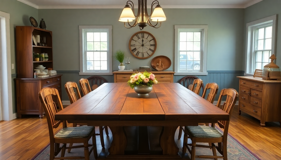 Vintage Farmhouse Dining Room Ideas That Evoke Cozy Elegance and Timeless Charm