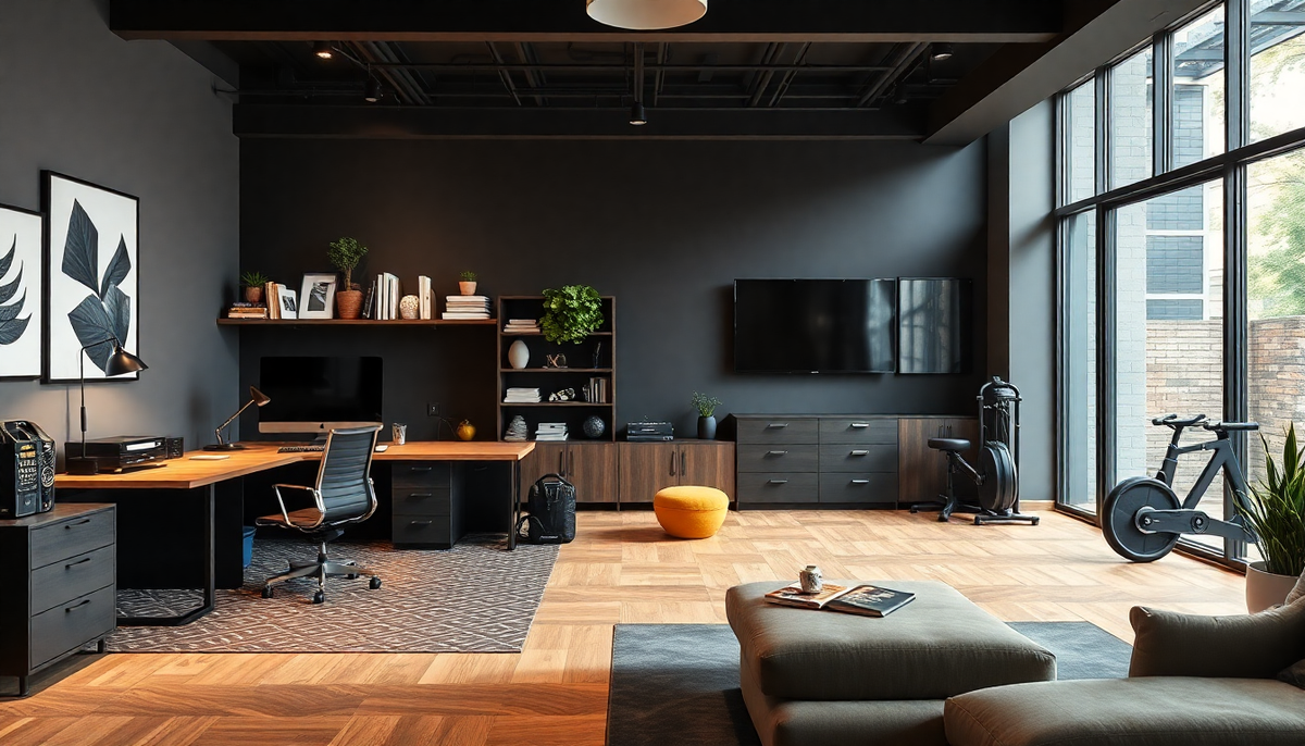 Maximizing Your Space: Innovative Design Ideas for a Functional Home Office and Fitness Area in 2025