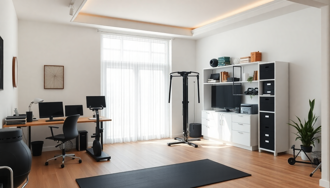 Essential Home Studio and Gym Setup: Your Complete Guide to Creating an Invigorating Space for Work and Fitness Success - Dondepiso
