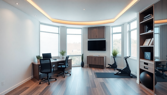 Integrating Smart Storage and Wellness Zones: Advanced Design Techniques for a Cohesive Home Office and Fitness Space