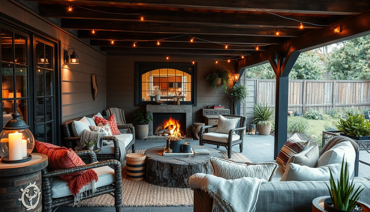 Texture-Rich Outdoor Rooms