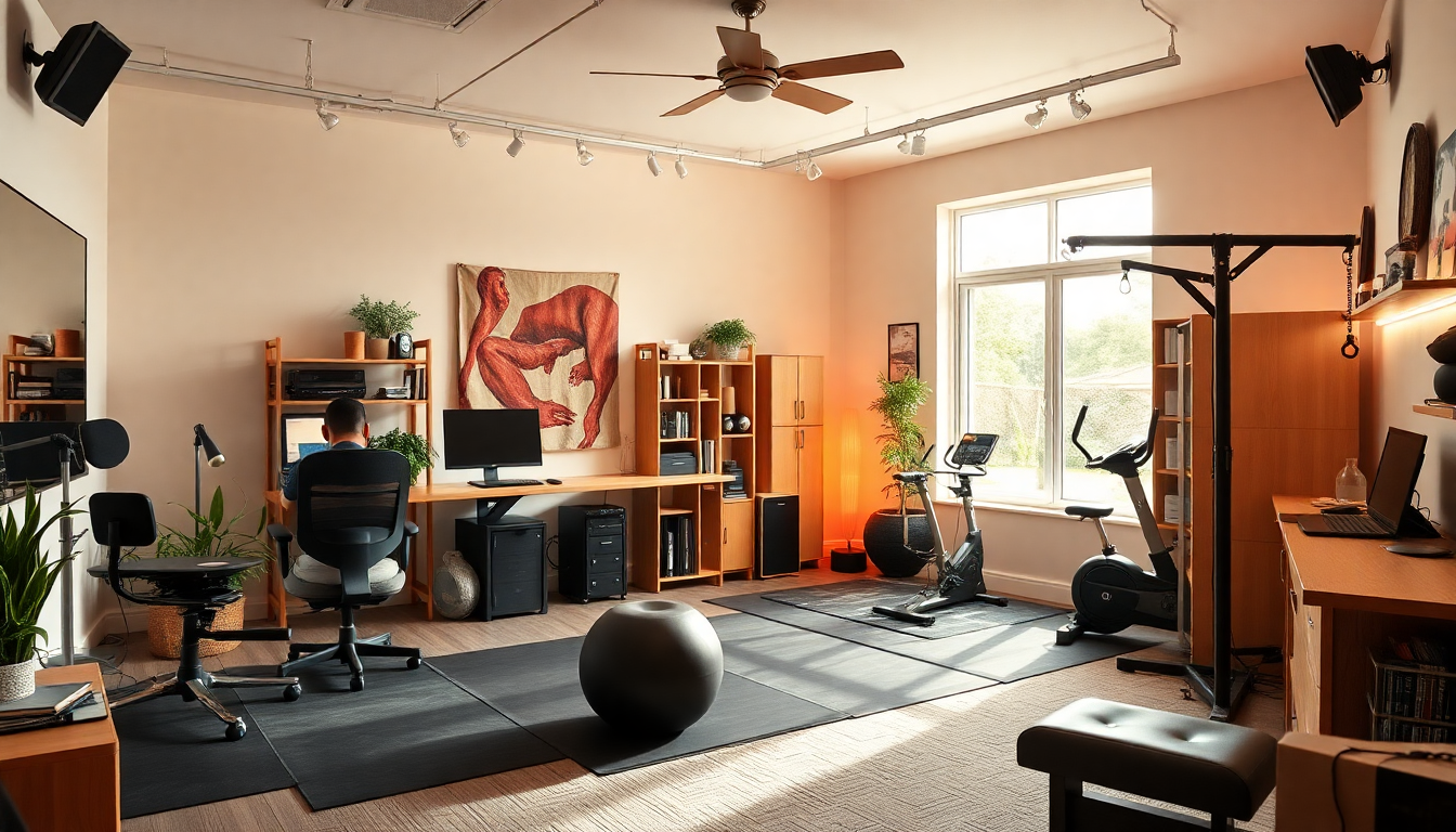 Home Studio Essentials: Create the Perfect Environment for Remote Work and Fitness with These Must-Have Items