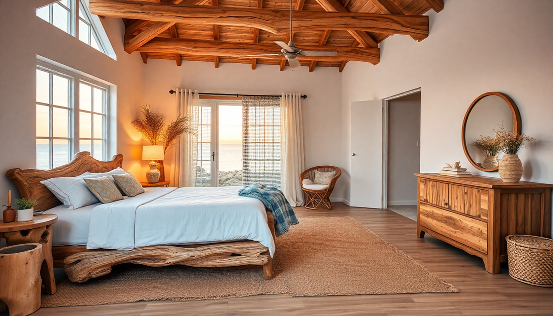 Elegant Coastal Bedroom Decor Ideas to Create a Serene Retreat with Natural Textures and Warm Accents