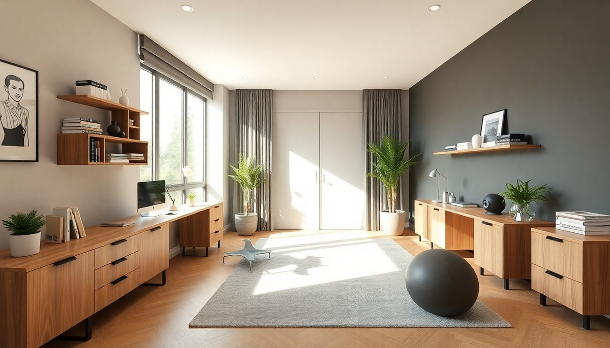 Innovative Strategies for Designing a Balanced Home Office and Fitness Space in 2025: Merging Wellness with Productivity