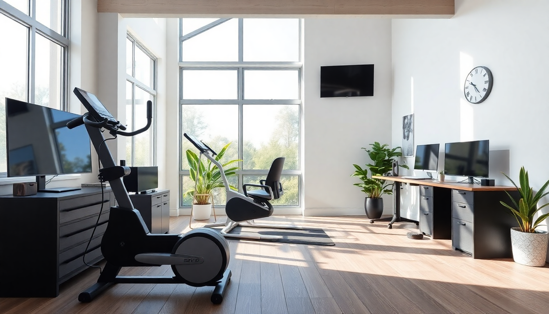 Crafting a Productive and Invigorating Home Office and Fitness Space for 2025: Design Strategies for Work-Life Harmony - Dondepiso