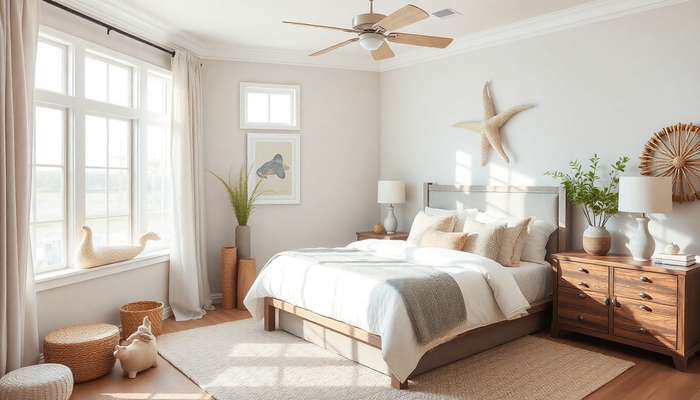 Luxurious Coastal Bedroom Inspirations for Serene Seaside Living and Cozy Elegance