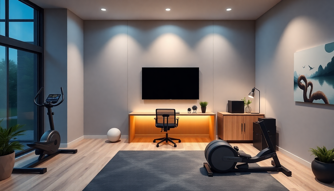 Home Office Gym Blueprint: Bioadaptive Layouts, Circadian Smart Lighting, and Modular Gear to Boost Focus & Fitness