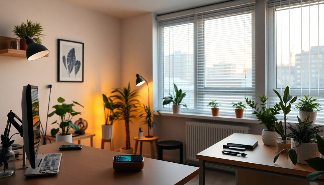 Environmental Scaffolding for Home Office Wellness: Wearable Cues, Smart Microzones & Circadian Lighting to Automate Microbreaks