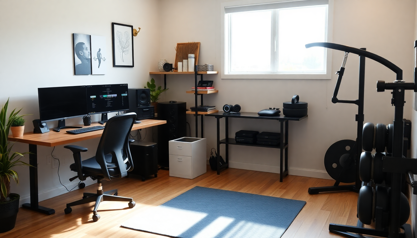 Essential Home Studio and Gym Setup: Must-Have Items for Enhancing Your Remote Work and Fitness Experience