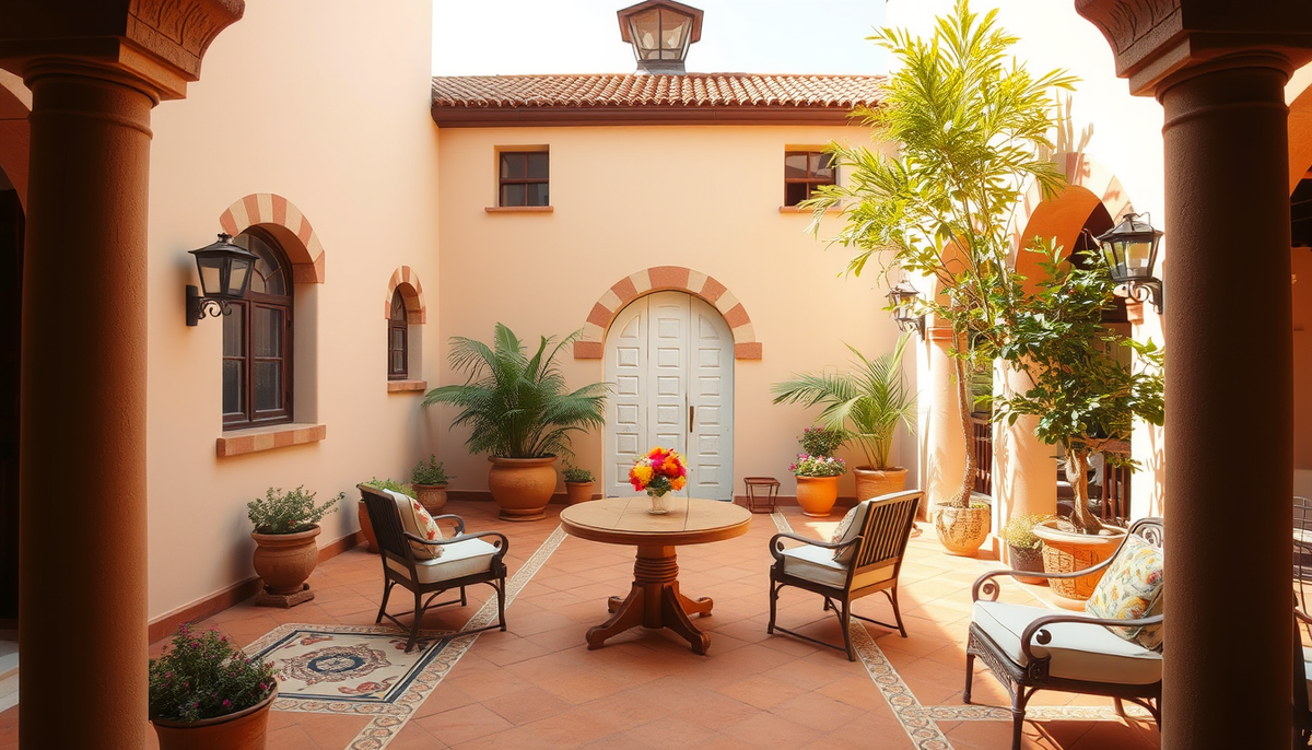 Mediterranean Courtyard Living: Terracotta Textures