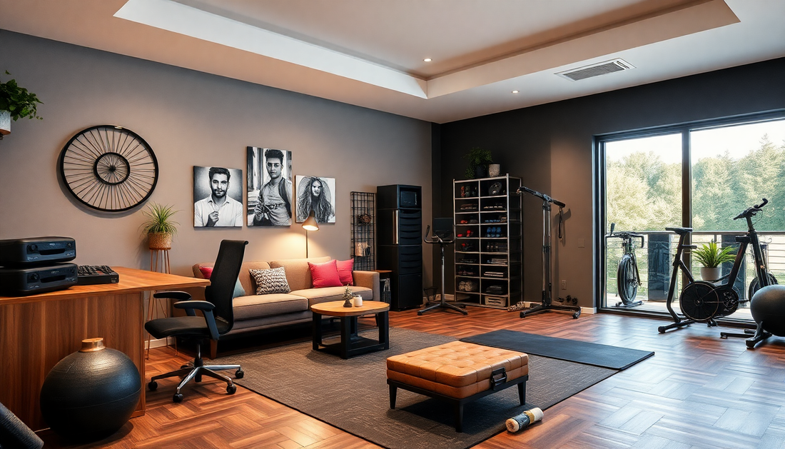 Transform Your Home Studio and Gym: Essential Items for a Productive, Healthy, and Stylish Space - Dondepiso