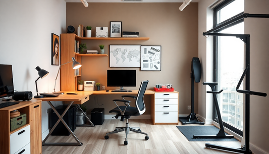 Essential Guide to Creating Your Home Studio and Gym: Must-Have Items for a Productive and Active Lifestyle