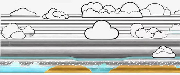 Why do clouds form in front of a warm front?