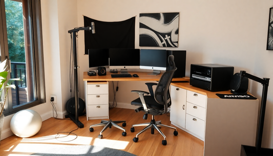 Essential Home Studio and Gym Gear: Create Your Ultimate Space for Productivity and Fitness Success