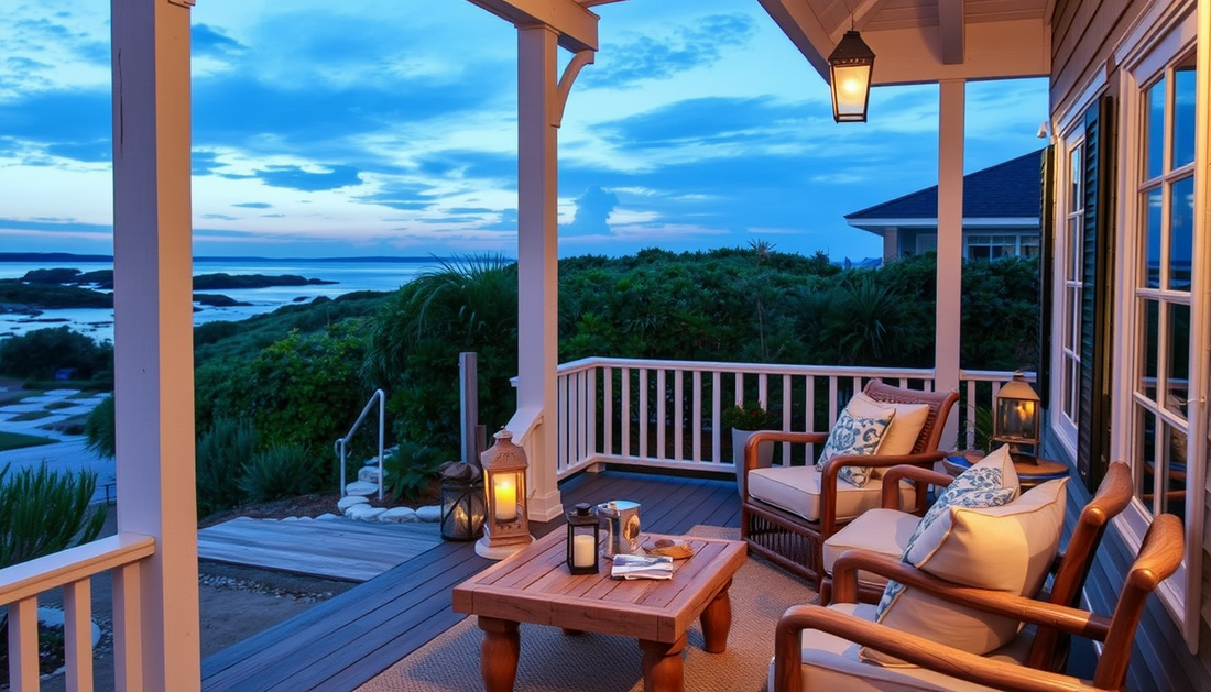 Coastal Veranda Atelier: Linen, Driftwood & Lantern Glow for Quiet Evenings