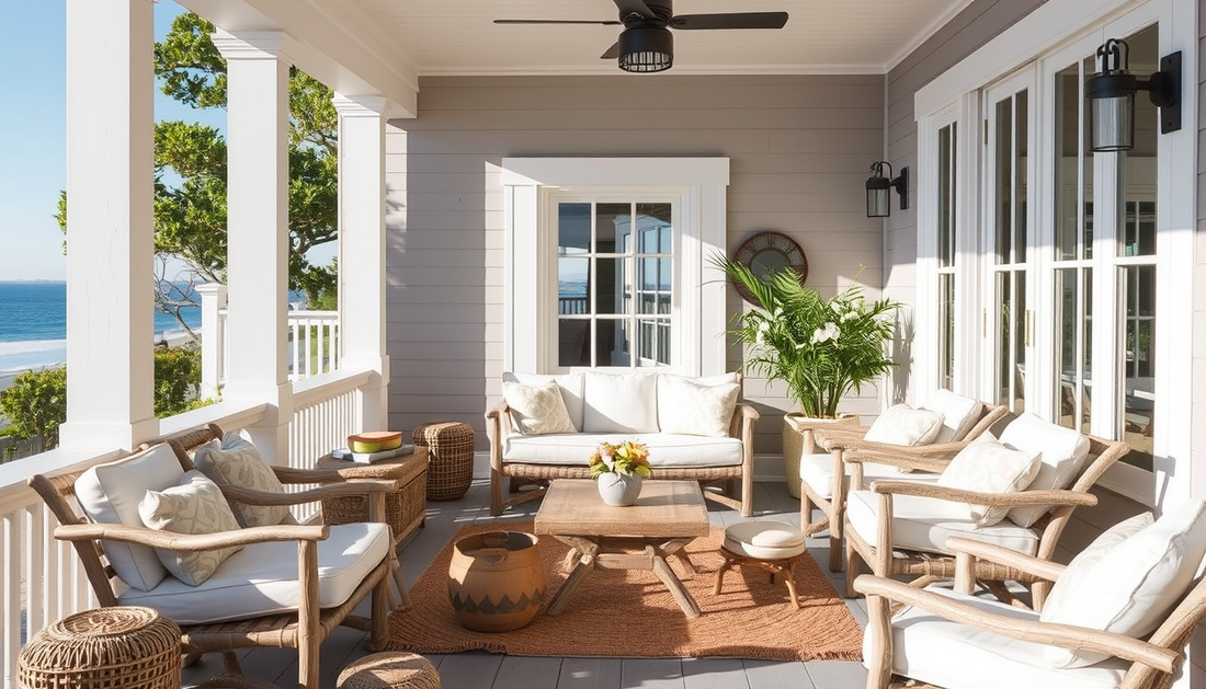 Linen & Driftwood Veranda: Layered Textiles for Calm Coastal Outdoor Living