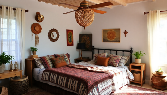 Vintage Boho Bedroom Retreats with Rich Textures and Eclectic Charm