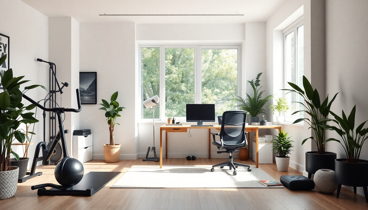 Reimagining Wellness: Creating a Productive Home Office and Fitness Space for 2025 with Innovative Design Strategies - Dondepiso