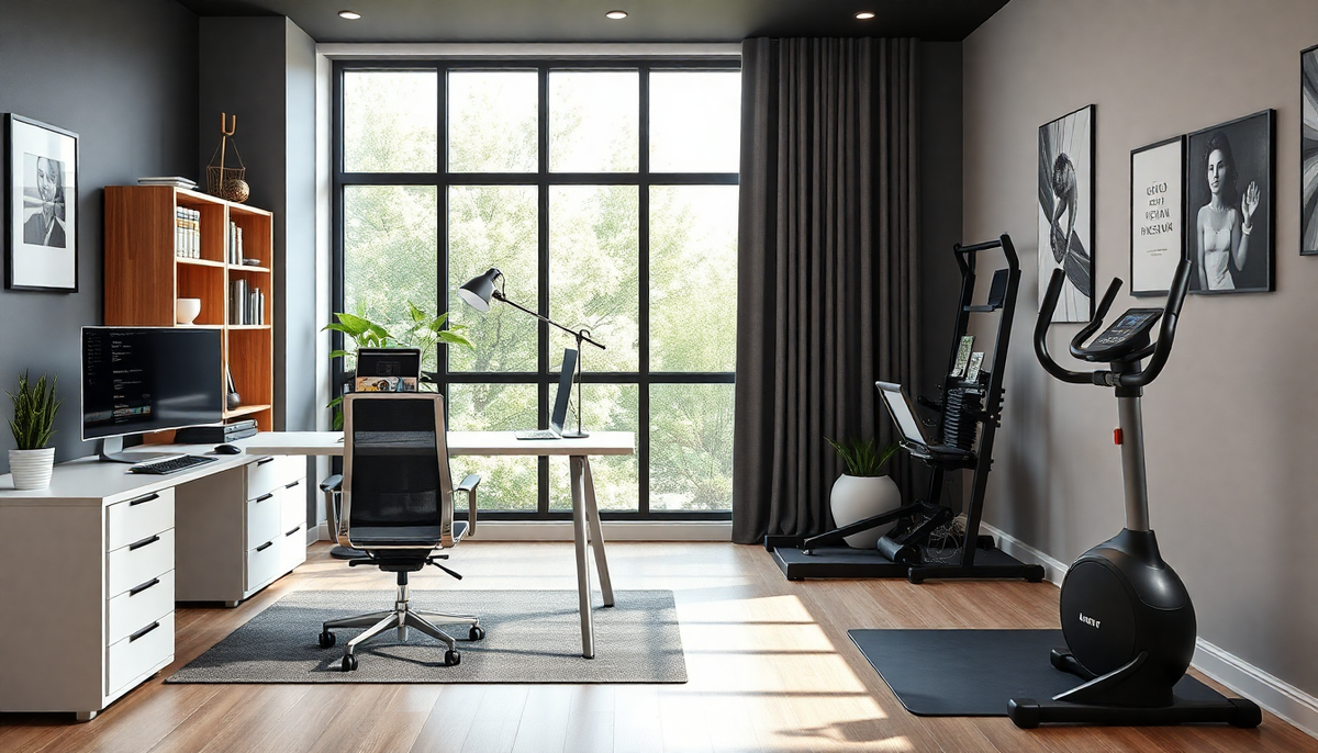 Designing an Energizing and Productive Home Office and Fitness Space for 2025: Unique Strategies for Optimal Wellness and Focus