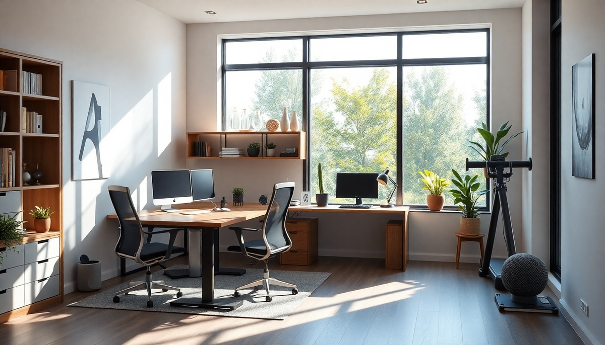Designing a Versatile Home Office and Fitness Retreat for 2025: Innovative Strategies for Enhanced Productivity and Wellbeing