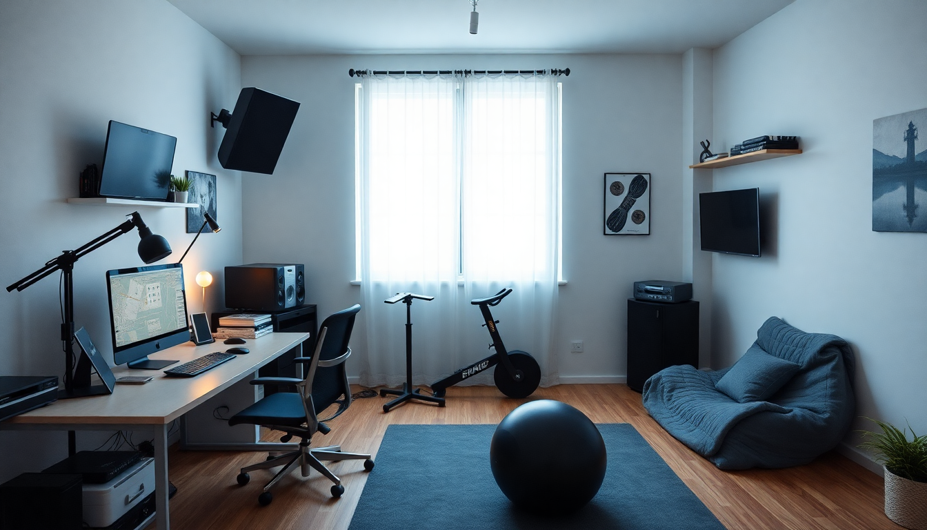 Home Studio and Essential Living: The Ultimate Guide to Creating a Multifunctional Space for Work, Fitness, and Relaxation