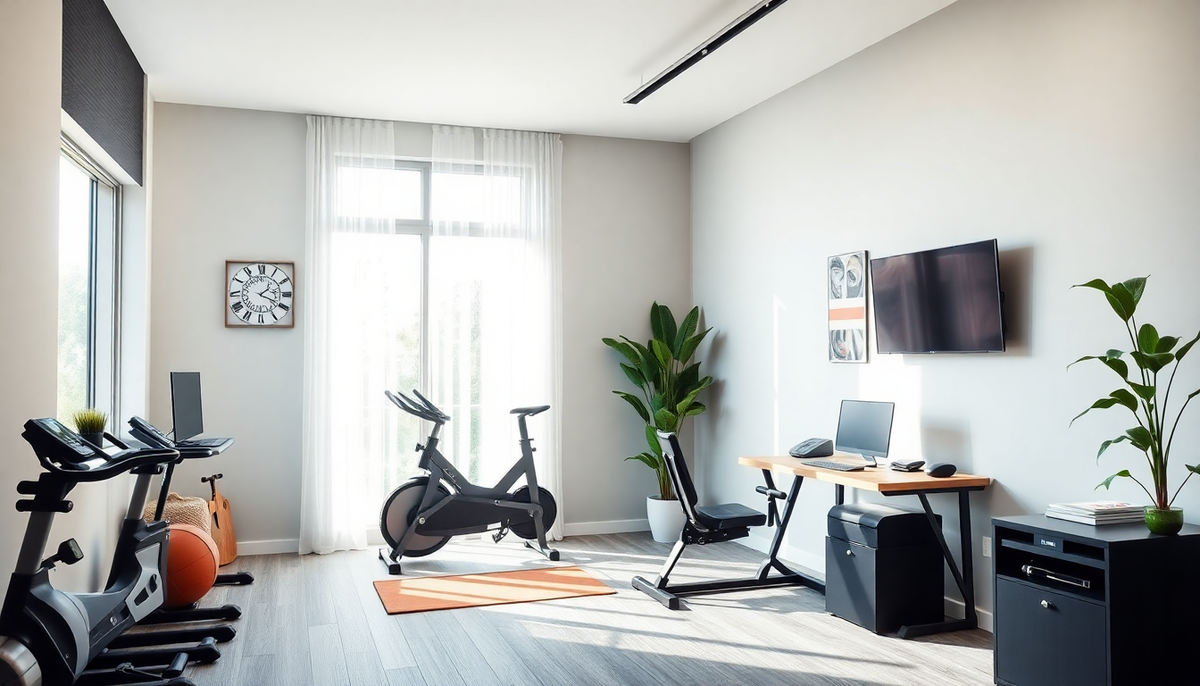Designing a Calm and Productive Home Office and Fitness Space for 2025: Innovative Ideas for Merging Work and Wellness