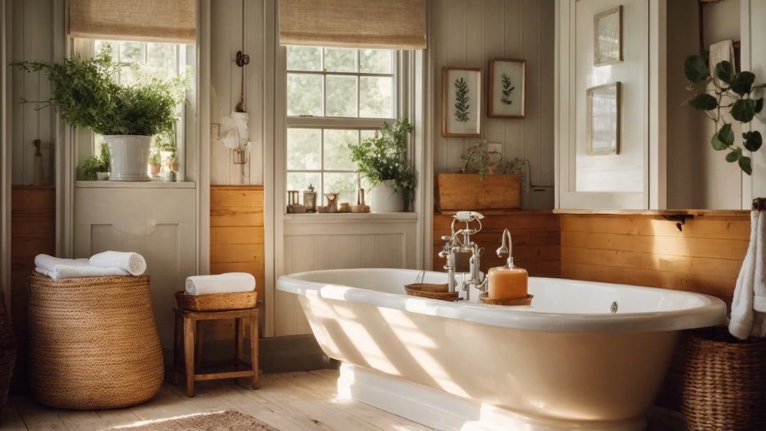 Farmhouse Bathroom Decor Ideas for a Cozy Oasis