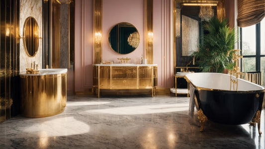 Gilded Glamour: Bringing Art Deco Flair into Your Bathroom Design