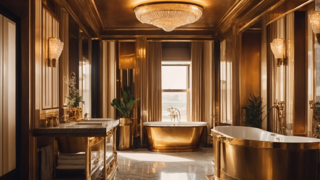 Golden Age Grandeur: Art Deco Bathroom Decor Tips and Inspiration