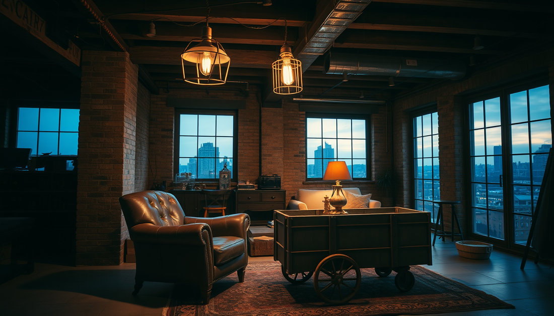 Vintage Industrial: Fusing Old-World Charm with Urban Decor