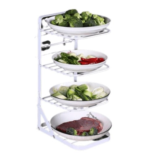 3/4 Tier Counter & Plate Organizer for Kitchen 