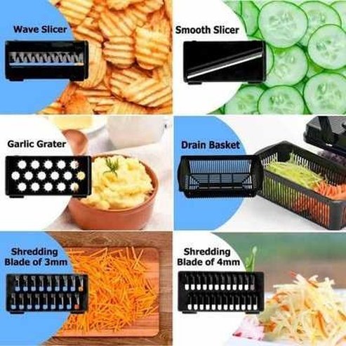 12In1 Multifunctional Vegetable Cutter Potato Slicer Carrot Grater