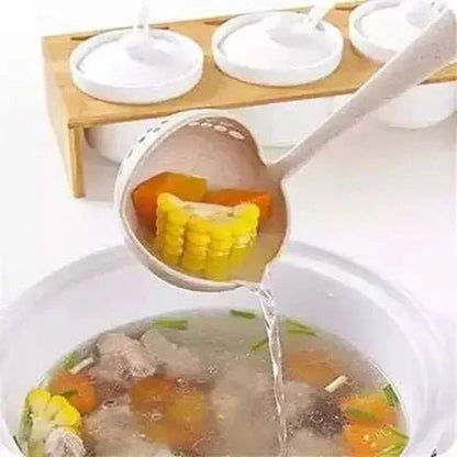 2 In 1 Soup Spoon Long Handle