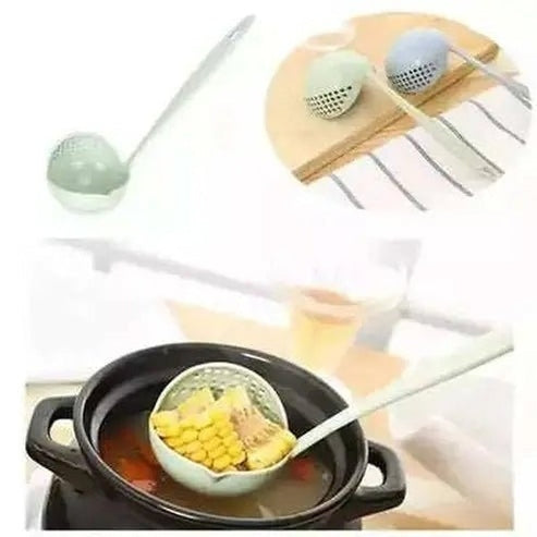 2 In 1 Soup Spoon Long Handle