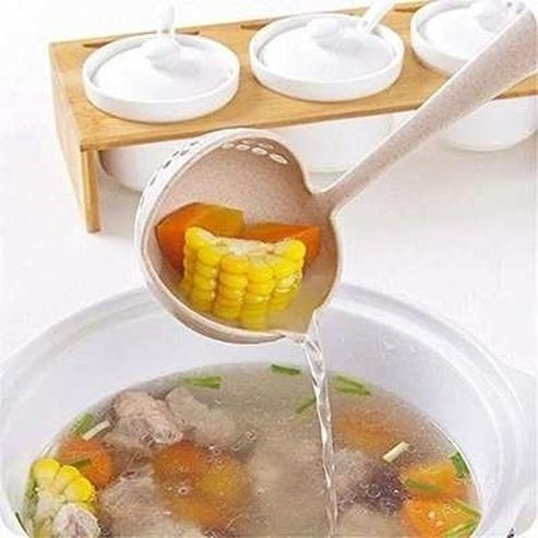 2 In 1 Soup Spoon Long Handle