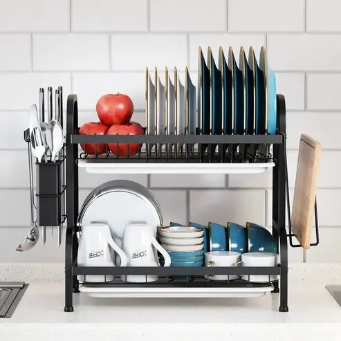 2 Tier Dish Rack for Kitchen Counter