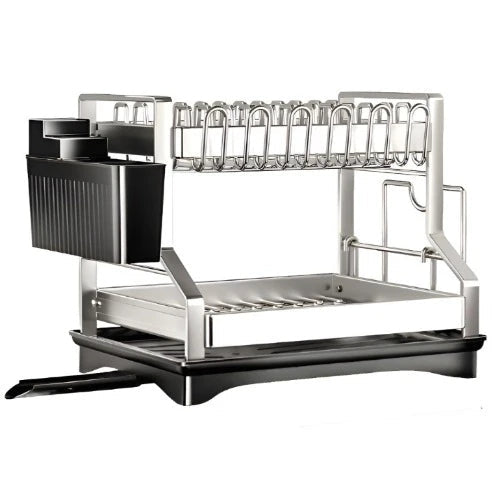 2-Tier Kitchen Dish Drying Trestle Rack