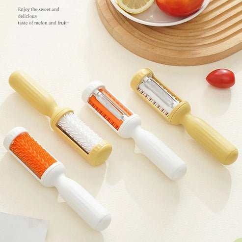 2-in-1 Kitchen Peeler with Cleaning Brush