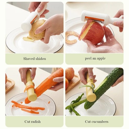 2-in-1 Kitchen Peeler with Cleaning Brush