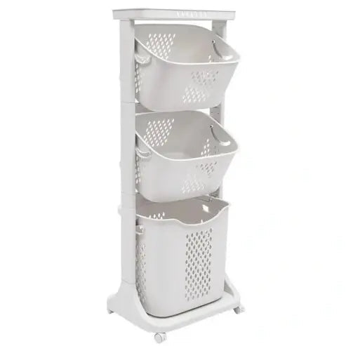 3-Tier Rolling Laundry Hamper