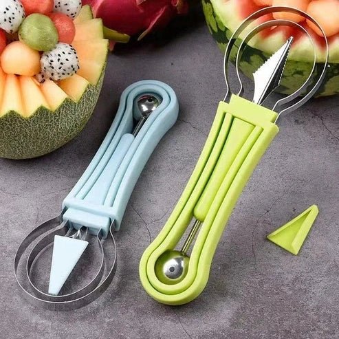 3-in-1 Fruit Digger: Slice, Cut & Scoop Watermelon with Ease