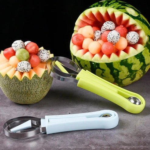 3-in-1 Fruit Digger: Slice, Cut & Scoop Watermelon with Ease