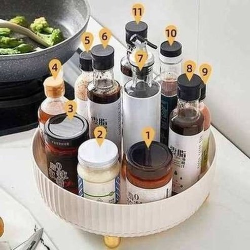 360 Rotating Tray Kitchen Bathroom Cosmetic