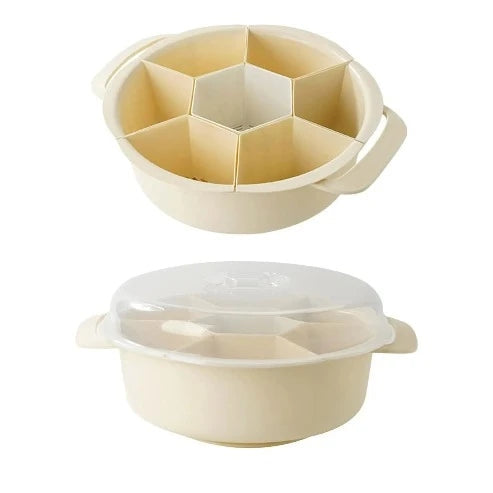 7-Compartment Food Storage: Trays for Snacks & Appetizers