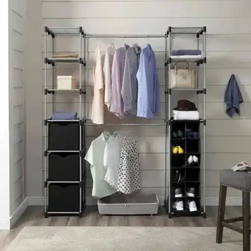 9 Shelving Open Closet Organizer