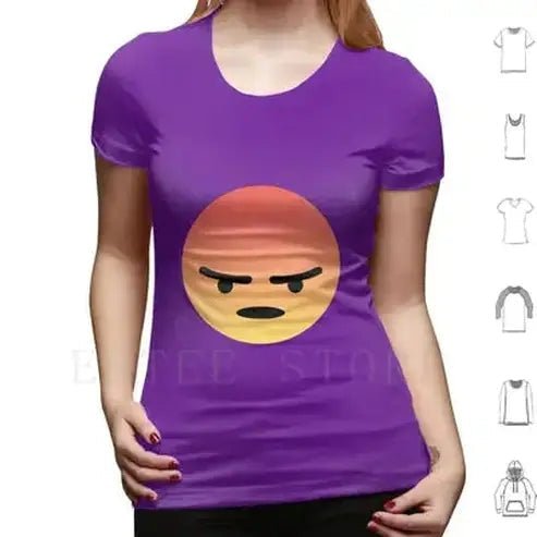 Angry React Meme T-Shirt: Humorous Fury in Hot Red