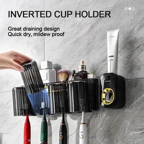 Automatic Wall Hanging Toothpaste Squeezer Storage Rack