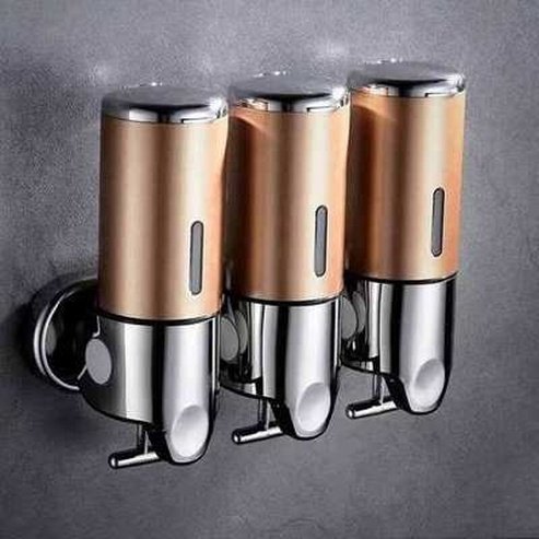 Bathroom Shampoo Dispenser Double Liquid Soap Dispenser Holder