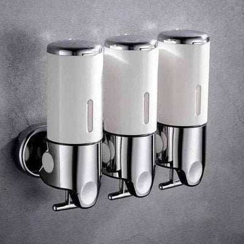 Bathroom Shampoo Dispenser Double Liquid Soap Dispenser Holder