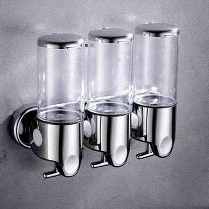 Bathroom Shampoo Dispenser Double Liquid Soap Dispenser Holder